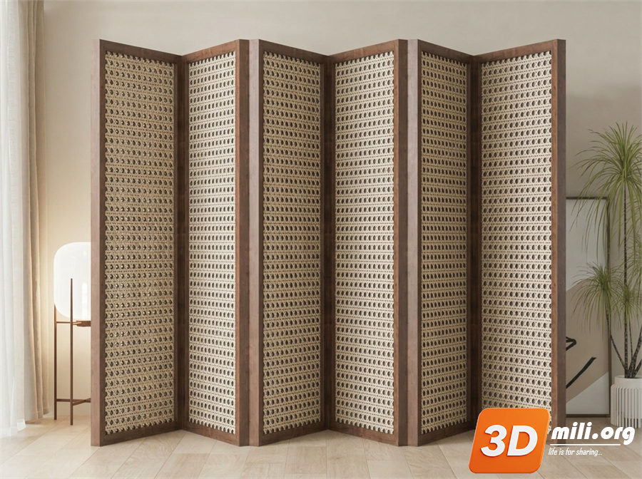 Folding screen Skp Files 
